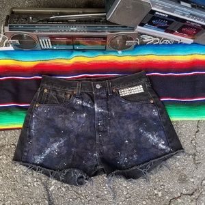 Vintage high waisted shorts Galaxy with studs